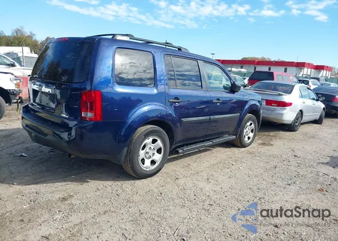 2013 Honda Pilot Lx z USA, uszkodzony, nr VIN 5FNYF4H2XDB033576